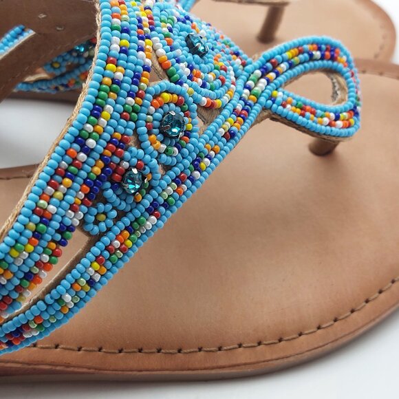 Bos & Co. Beaded Sandals - Picture 7 of 9